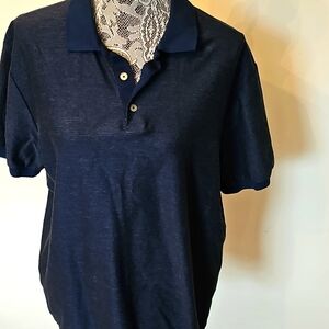 THEORY Men's Blue Polo Shirt. Size XL. 100% cotton